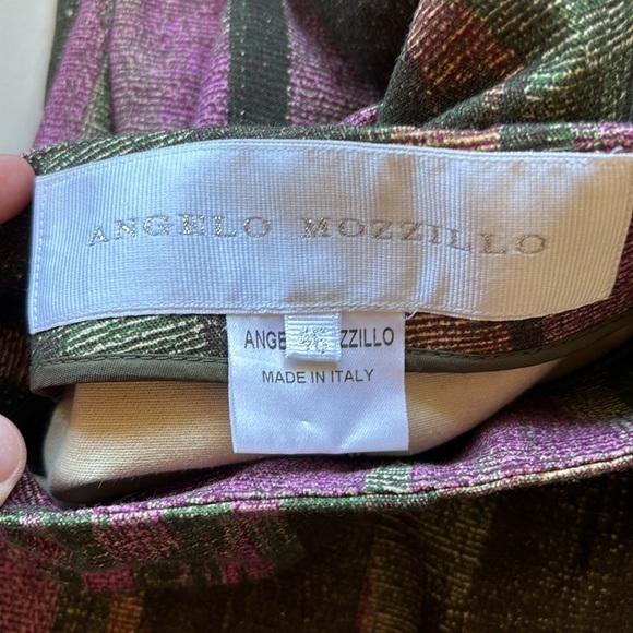 Angelo Mozzillo Women’s Pink Brown Abstract Printed Bootcut Boho Trousers - Picture 2 of 11